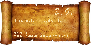 Drechsler Izabella névjegykártya
